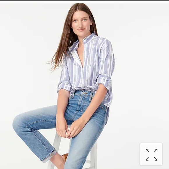 NWT J. Crew 100% cotton Poplin tunic NWT - Picture 2 of 4